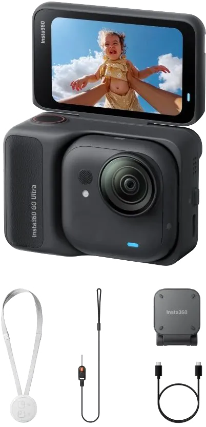 Экшн-камера Insta360 GO Ultra (Midnight Black) Standard Bundle