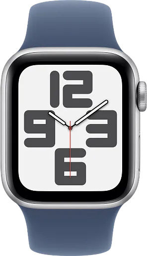 Apple Watch SE 2024 (Gen 2) 44mm Silver with Sport Band Denim