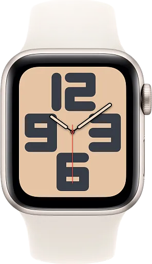 Apple Watch SE 2024 (Gen 2) 44mm Starlight with Sport Band Starlight