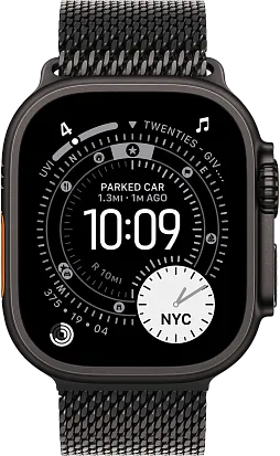Часы Apple Watch Ultra 3 49mm Titanium Black (Titanium Milanese Loop) M/L
