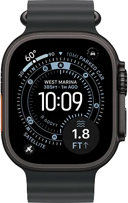 Часы Apple Watch Ultra 3 49mm Titanium Black (Ocean Band Black) S/M