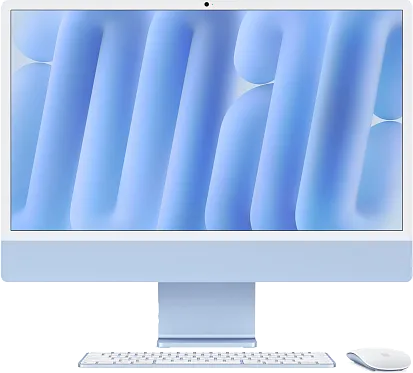 Моноблок Apple iMac 24" (M4, 8C CPU, 8C GPU) 16/256GB Blue (MWUF3)