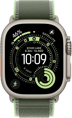 Часы Apple Watch Ultra 3 49mm Titanium Natural (Trail Loop Green/Neon) M/L
