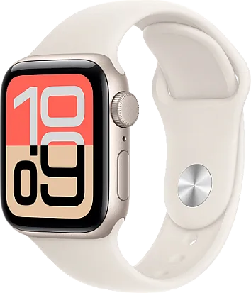 Apple Watch SE 2025 (Gen 3) 40mm Starlight with Starlight Sport Band