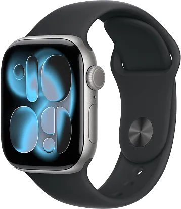 Часы Apple Watch Series 11  42mm Space Gray (Sport Band Black) S/M