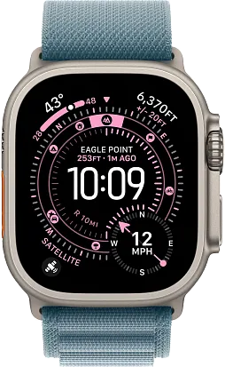 Часы Apple Watch Ultra 3 49mm Titanium Natural (Alpine Loop Light Blue) S/M