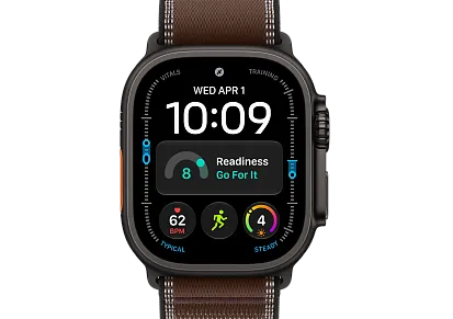Часы Apple Watch Ultra 4 49mm Titanium Black Trail Loop (Dark Umber) S/M