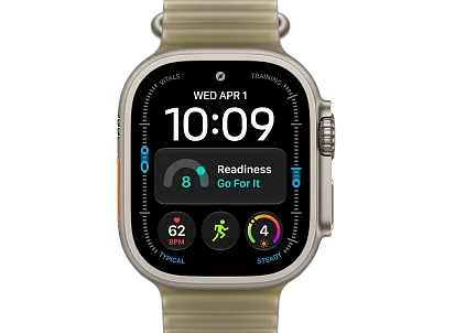 Часы Apple Watch Ultra 4 49mm Titanium Natural Ocean Band (Translucent Kelp)