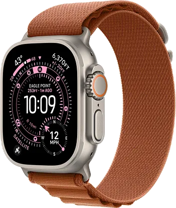 Часы Apple Watch Ultra 3 49mm Titanium Natural (Alpine Loop Terra Cotta) M/L