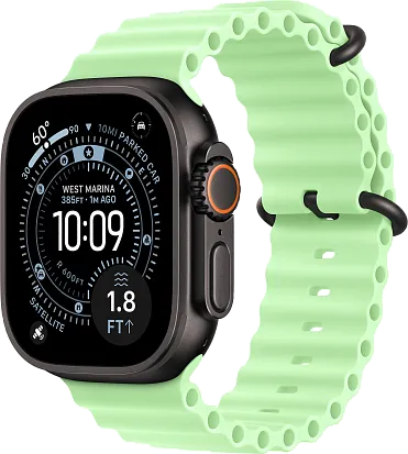 Часы Apple Watch Ultra 3 49mm Titanium Black (Ocean Band Neon Green) S/M
