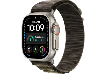 Часы Apple Watch Ultra 4 49mm Titanium Natural Alpine Loop (Dark Olive) Large