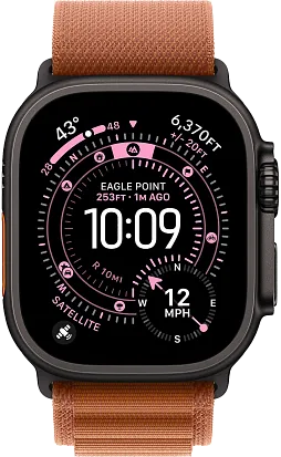 Часы Apple Watch Ultra 3 49mm Titanium Black (Alpine Loop Terra Cotta) S/M