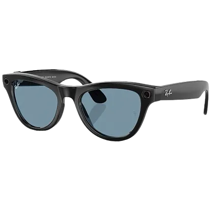 Камера-очки Ray-Ban Meta Skyler RW4010 (Gen1) (Shine Black/Transitions Cerulean Blue) (M)