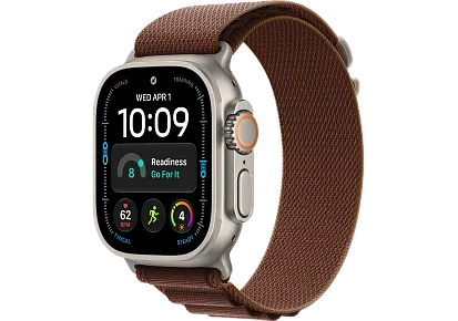 Часы Apple Watch Ultra 4 49mm Titanium Natural Alpine Loop (Burgundy) Large