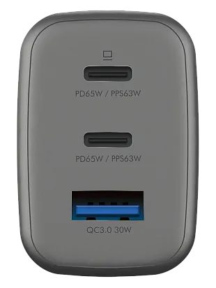 Адаптер питания Energea AMPCHARGE Gan 65W (Gray)