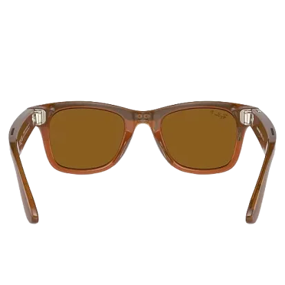 Камера-очки Ray-Ban Stories Wayfarer (Gen 1) Shiny Caramel/Polar Brown (L)