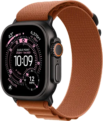 Часы Apple Watch Ultra 3 49mm Titanium Black (Alpine Loop Terra Cotta) S/M