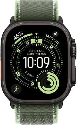 Часы Apple Watch Ultra 3 49mm Titanium Black (Trail Loop Green/Neon) M/L