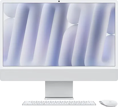 Моноблок Apple iMac 24" (M4, 10C CPU, 10C GPU) 16/512GB Silver (MWUV3)
