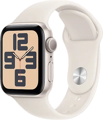 Apple Watch SE 2024 (Gen 2) 44mm Starlight with Sport Band Starlight