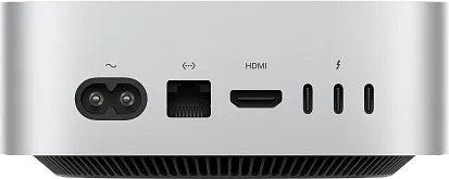 Настольный компьютер Apple Mac Mini (M4, 10C CPU, 10C GPU) 16/256Gb Silver (MU9D3)