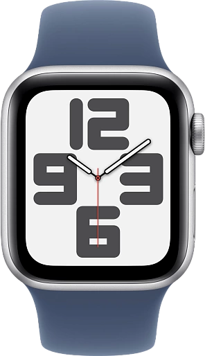 Apple Watch SE 2024 (Gen 2) 40mm Silver with Sport Band Denim