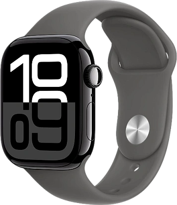 Apple Watch Series 10 (46mm) Jet Black Aluminum with Sport Band