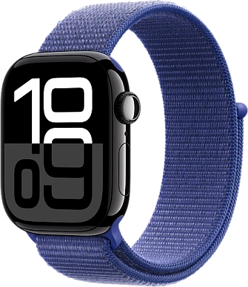 Apple Watch Series 10 (42mm) Jet Black Aluminum with Sport Loop