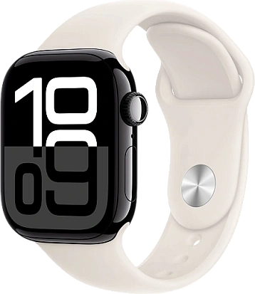 Apple Watch Series 10 (46mm) Jet Black Aluminum with Sport Band